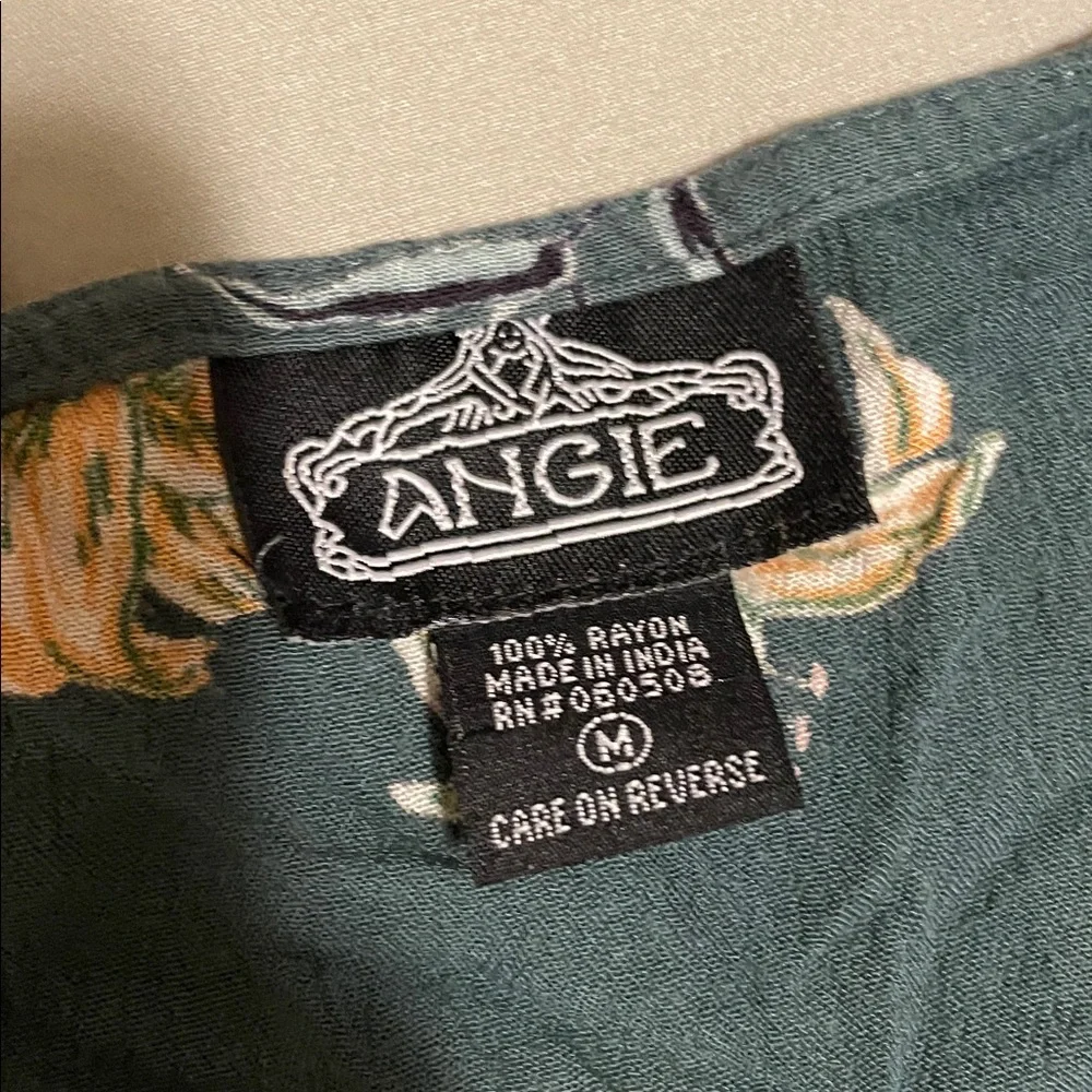 Angie Green Floral Swim Cover-up - Picture 2 of 2